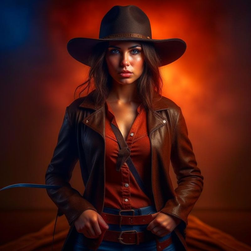 beautiful woman with a brown fedora 01.jpg