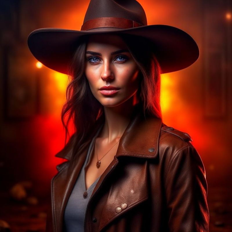 beautiful woman with a brown fedora 09.jpg