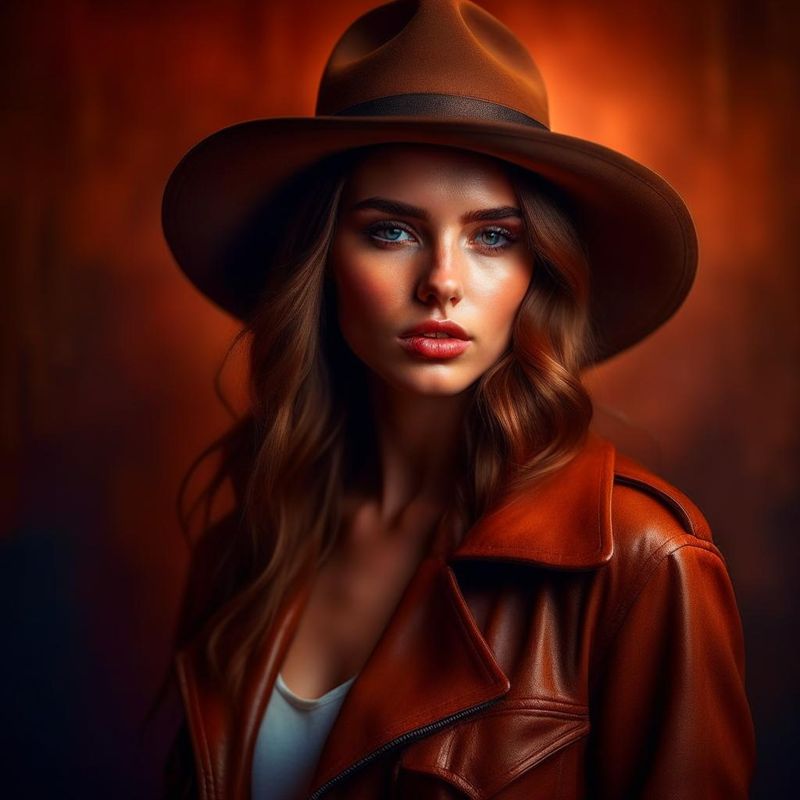 beautiful woman with a brown fedora 10.jpg
