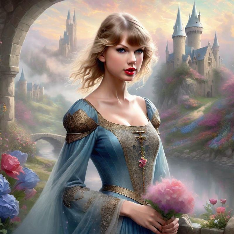 Taylor Swift in medieval clothes in a fantasy world 4.jpg