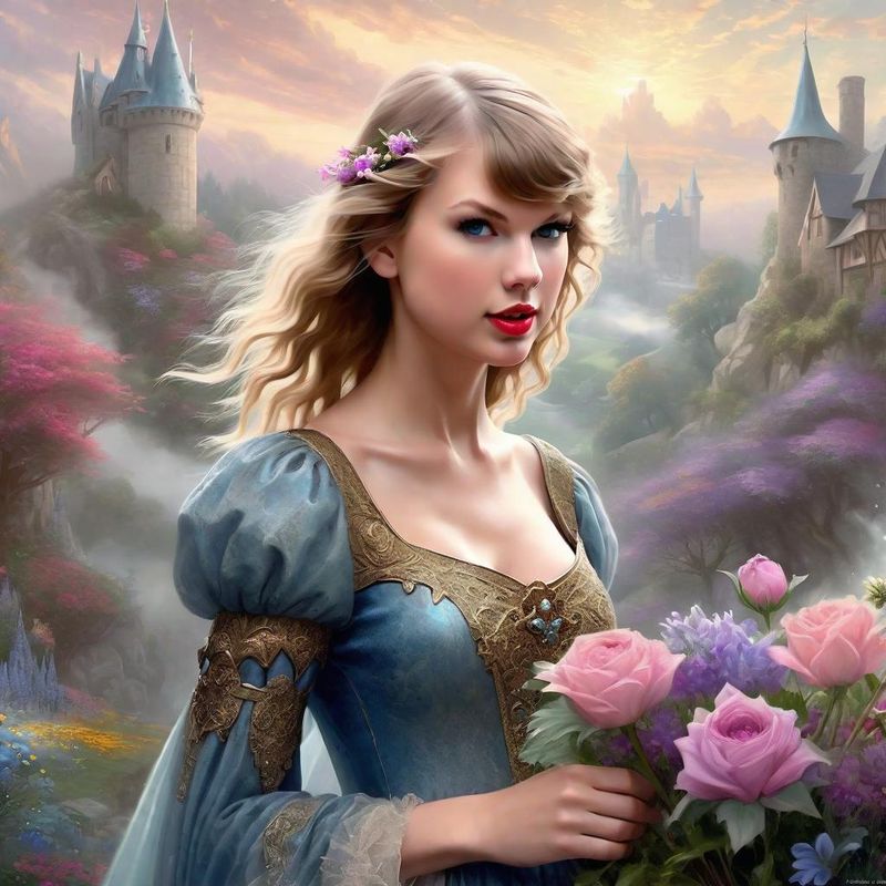 Taylor Swift in medieval clothes in a fantasy world 1.jpg