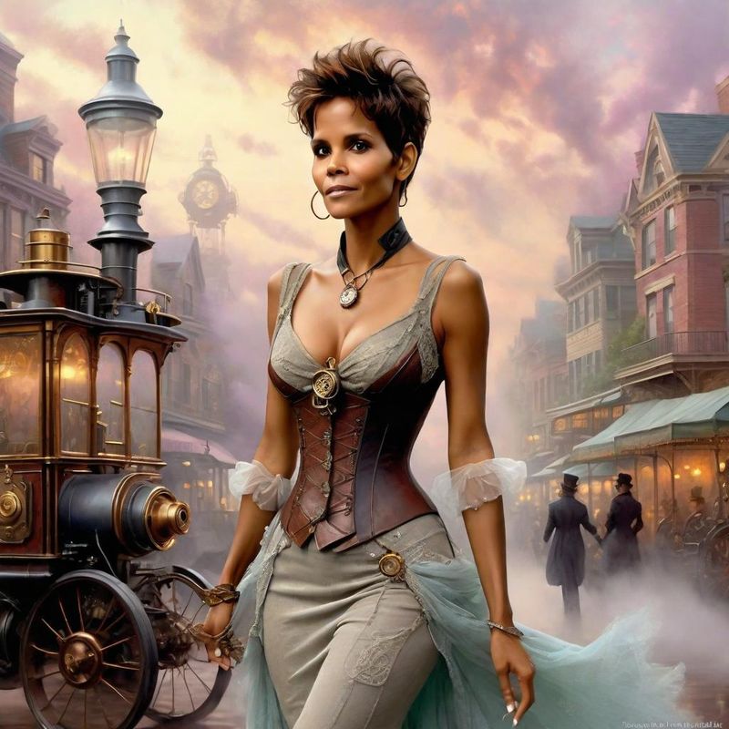 Halle Berry in Belle Epoque clothes in a Steampunk world 5.jpg