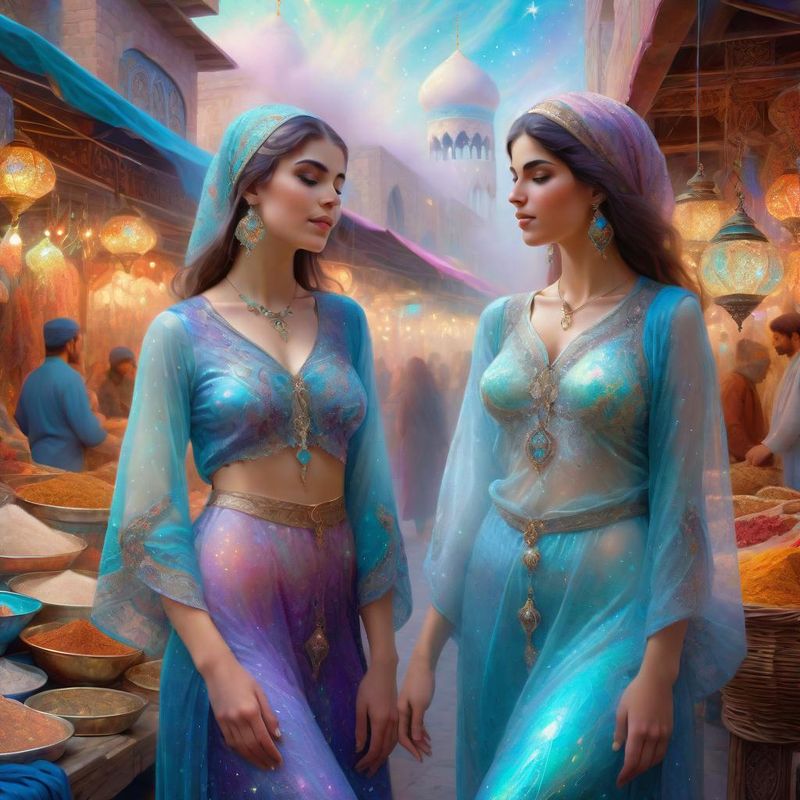 Sensual Young Women in Persian clothing on a Persian market 5.jpg
