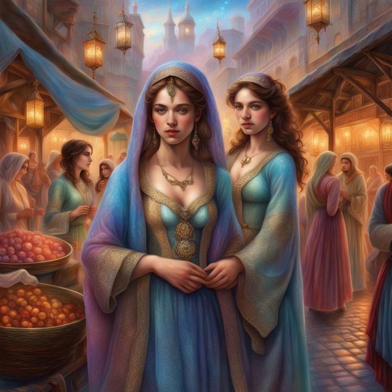 Sensual Young Women in Persian clothing on a Persian market 1.jpg