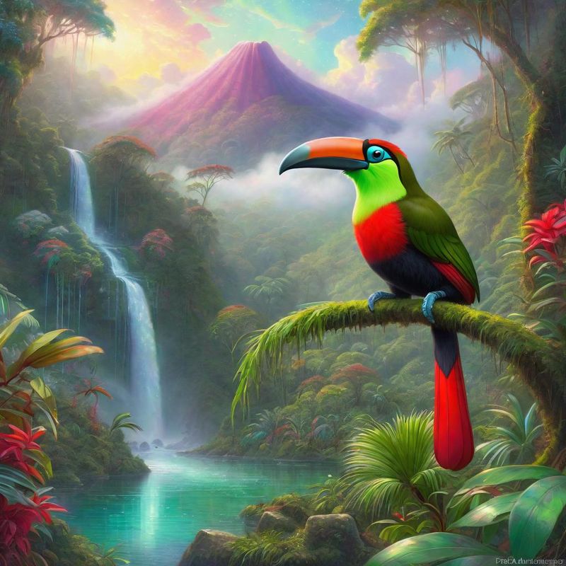 Crimson-rumped Toucanet in the Jungle 3.jpg