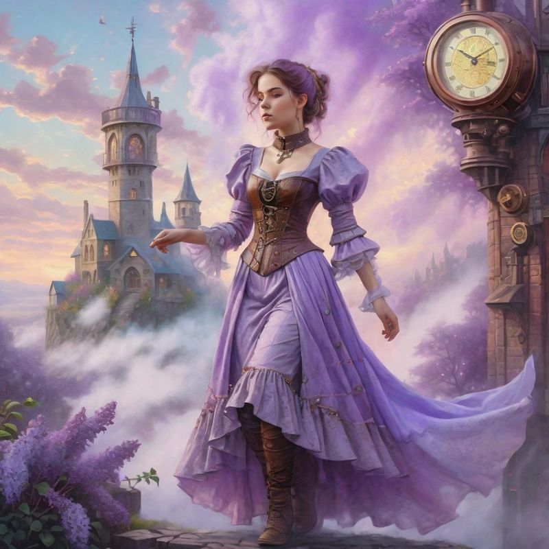 Young Women in medieval Clothes in a Steampunk Fantasy World 15.jpg