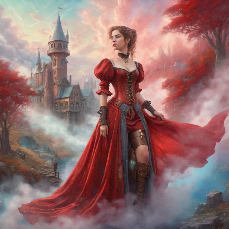 Young Women in medieval Clothes in a Steampunk Fantasy World 13.jpg