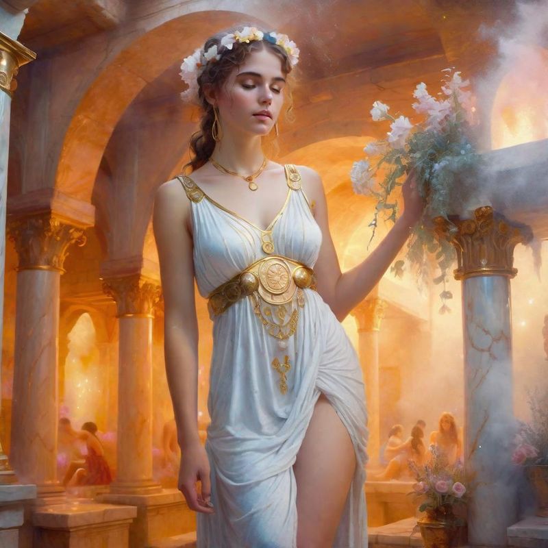 Young Women in tunic in a Roman Bathhouse 3.jpg