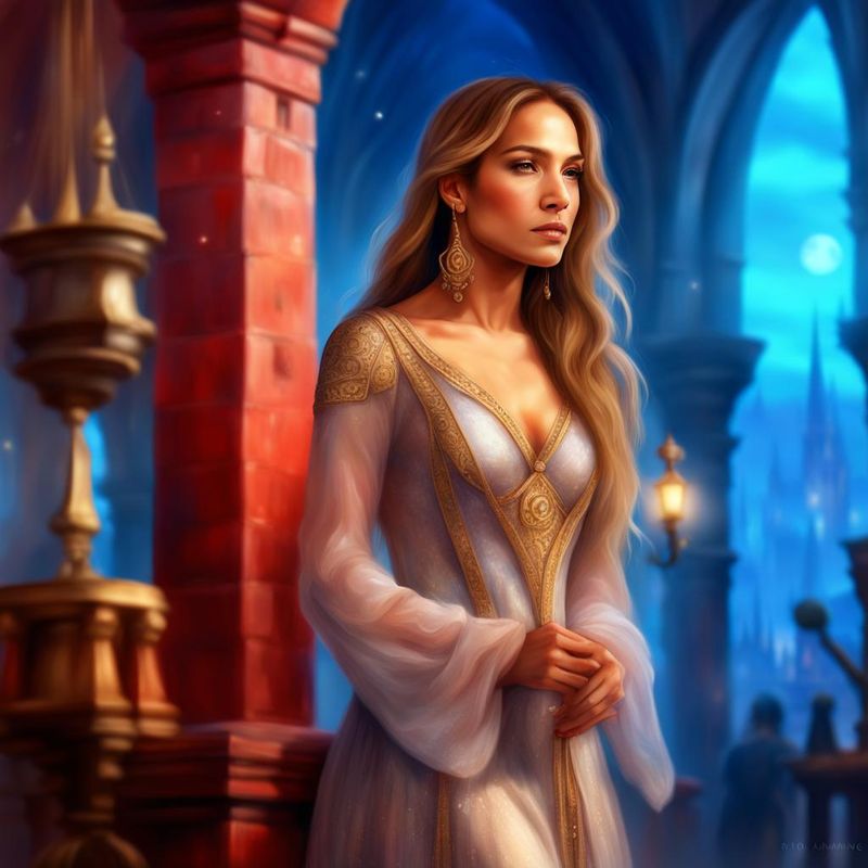 Jennifer Lopez standing in medieval Clothes on an medieval Marketplace 2.jpg