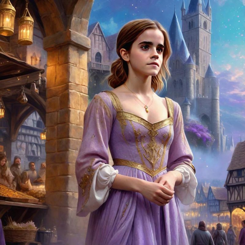 Emma Watson standing in medieval Clothes on an medieval Marketplace 4.jpg