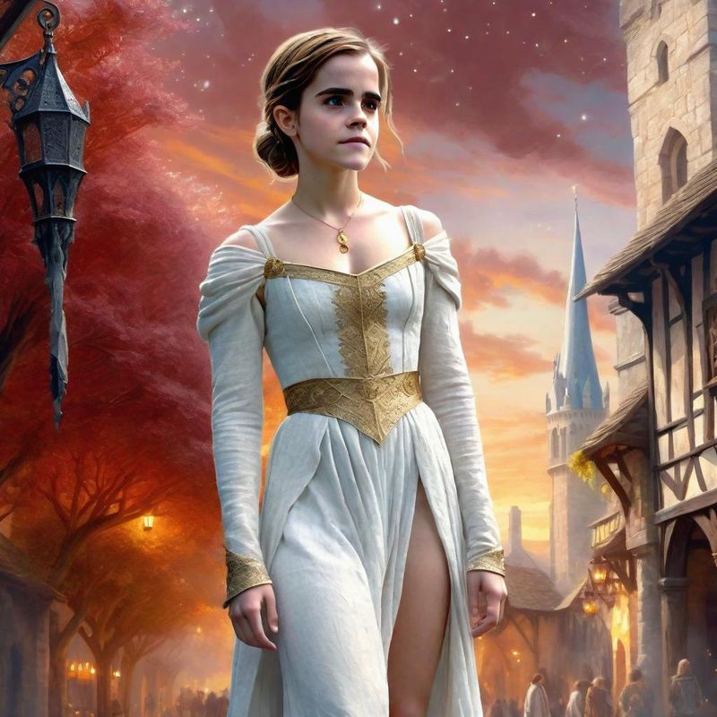 Emma Watson standing in medieval Clothes on an medieval Marketplace 3.jpg