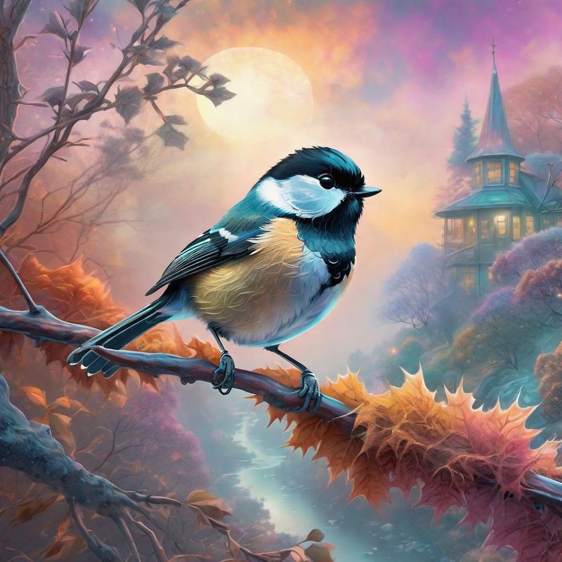 Coal Tit on a branch in a bush - Fall 1.jpg