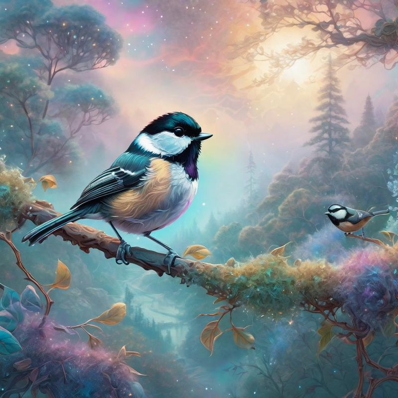 Coal Tit on a branch in a bush - Summer 1.jpg