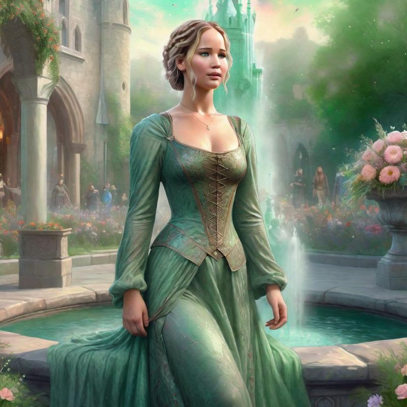 Jennifer Lawrence in medieval Clothes in a Medieval Fantasy World 4.jpg