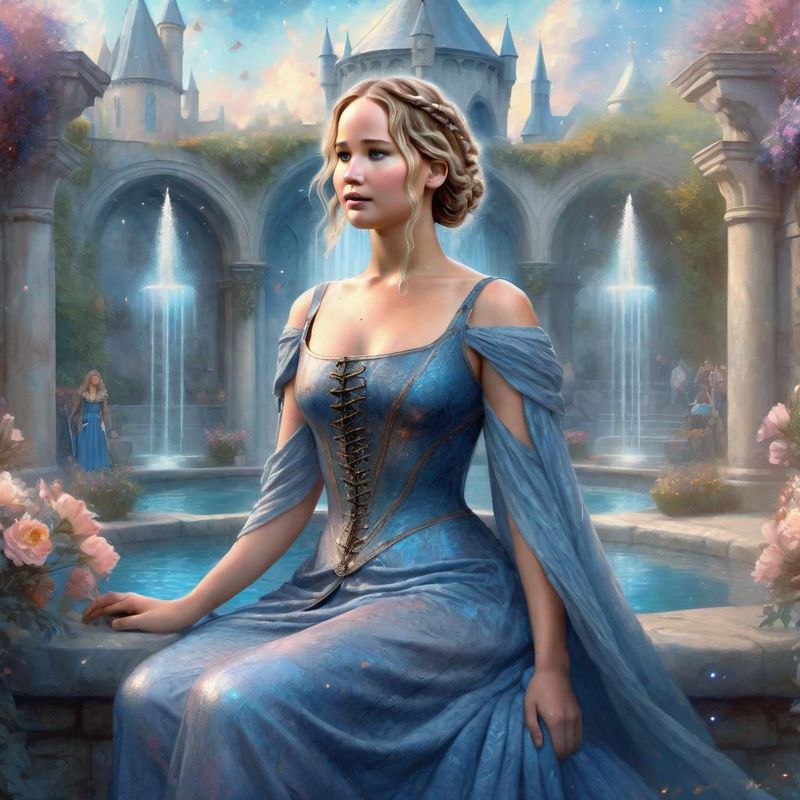 Jennifer Lawrence in medieval Clothes in a Medieval Fantasy World 2.jpg