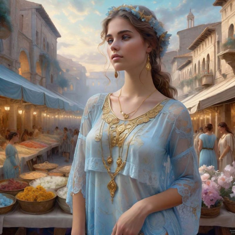 Young Women in tunic on a Roman Marketplace 2.jpg