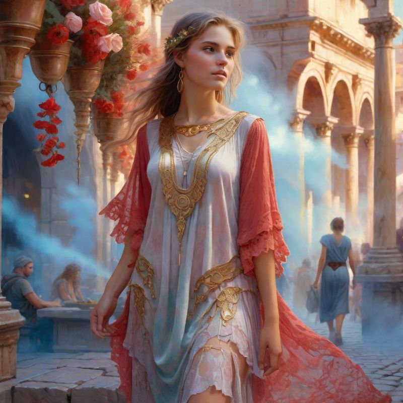 Young Women in tunic on a Roman Marketplace 4.jpg