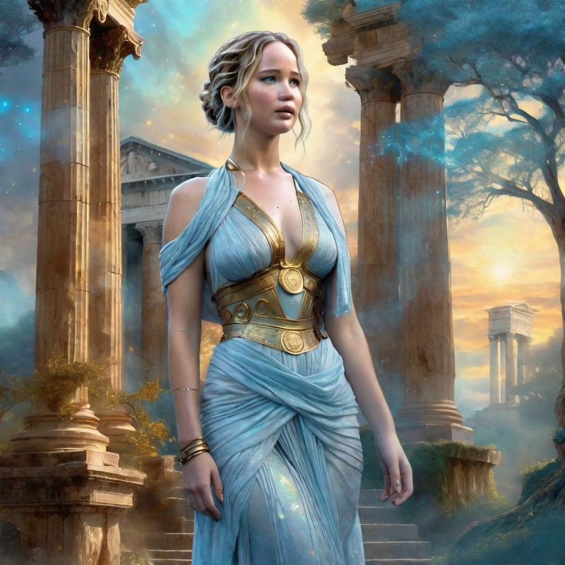 Jennifer Lawrence in a Roman stole in a Roman Fantasy World 3.jpg