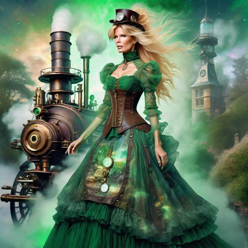 Claudia Schiffer in a steampunk clothes in a steampunk world 3.jpg