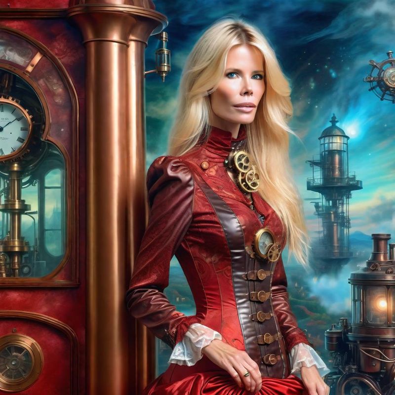 Claudia Schiffer in a steampunk clothes in a steampunk world 1.jpg