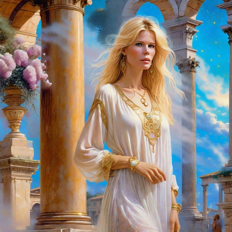 Claudia Schiffer in tunic on a Roman Plaza 2.jpg
