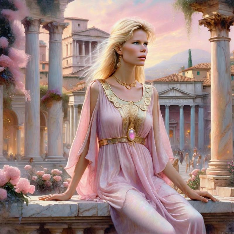 Claudia Schiffer in tunic on a Roman Plaza 1.jpg