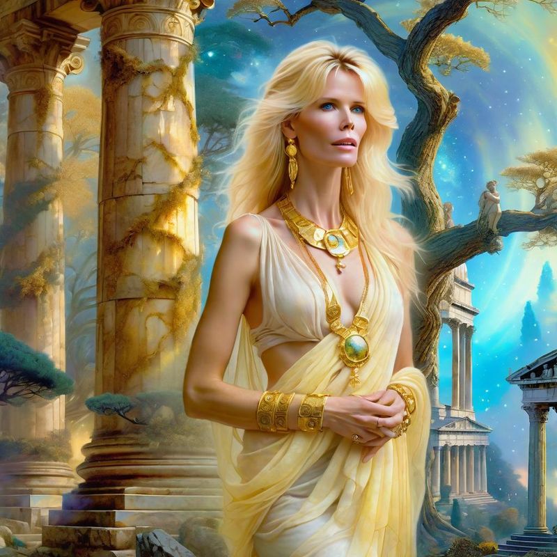 Claudia Schiffer in a Roman Stole in a Roman Fantasy World 1.jpg
