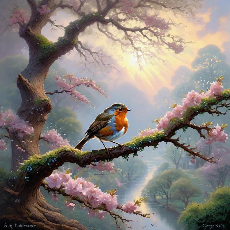 robin on a branch - Spring 1.jpg