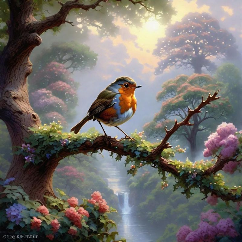 robin on a branch - Summer 1.jpg
