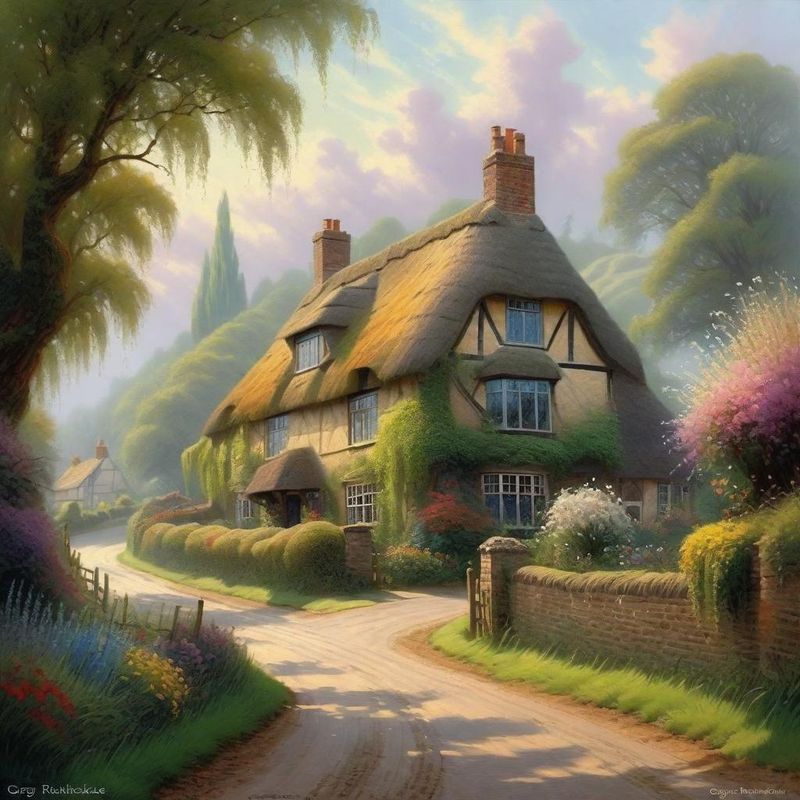 English country house with thatched roof on a country road 3.jpg
