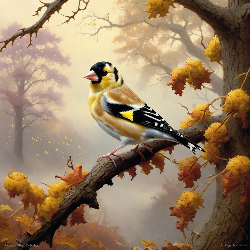 Goldfinch on a branch - Fall 2.jpg
