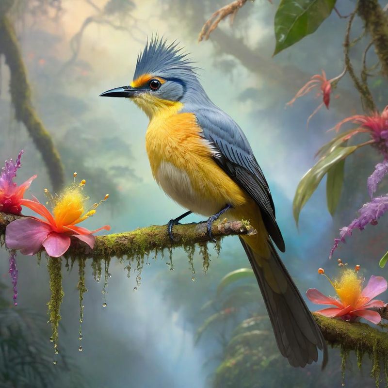 Long-tailed Silky-Flycatcher on a branch1.jpg
