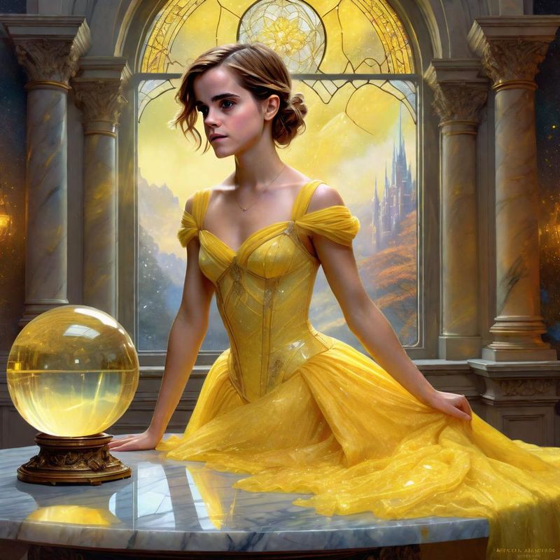 Emma Watson Standing on a Marble Top Table 1.jpg