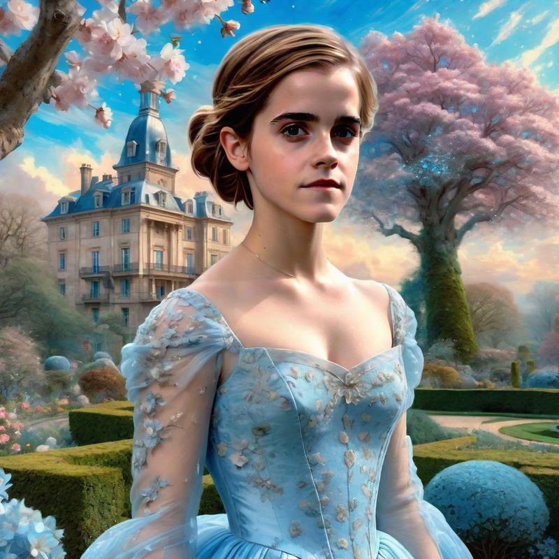 Emma Watson Standing on a 18 century Palace garden 3.jpg