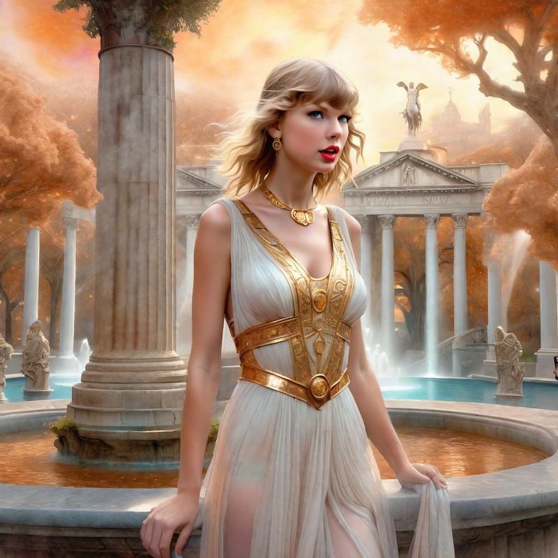 Taylor Swift in a Roman palla in a Roman Fantasy World 3.jpg