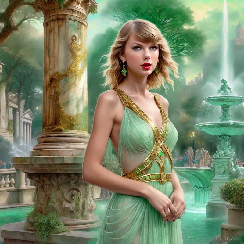 Taylor Swift in a Roman palla in a Roman Fantasy World 2.jpg