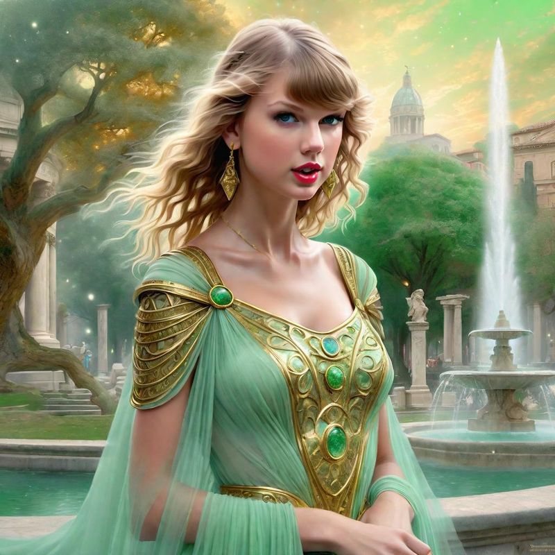 Taylor Swift in a Roman palla in a Roman Fantasy World 1.jpg