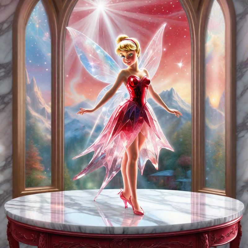 Crystal Tinkerbell on a marble table top - red Collection 4.jpg