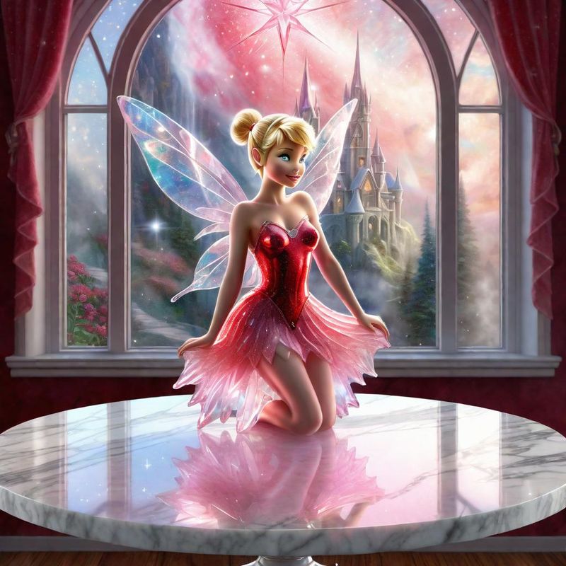 Crystal Tinkerbell on a marble table top - red Collection 3.jpg