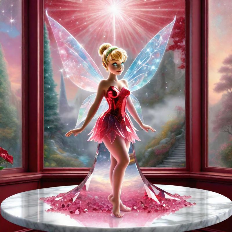 Crystal Tinkerbell on a marble table top - red Collection 2.jpg