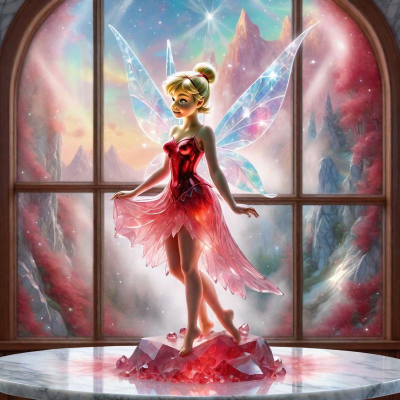 Crystal Tinkerbell on a marble table top - red Collection 1.jpg