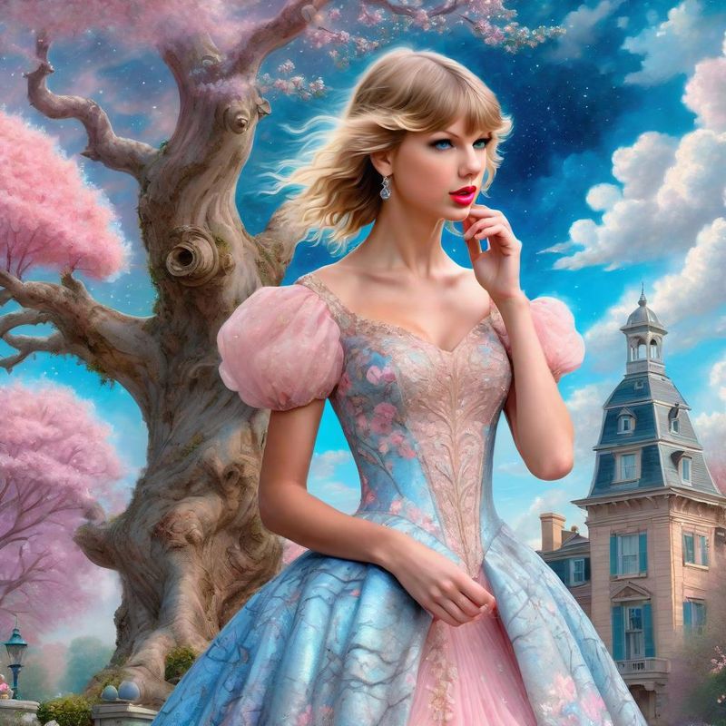 Taylor Swift Standing on a 18 century Palace garden 4.jpg