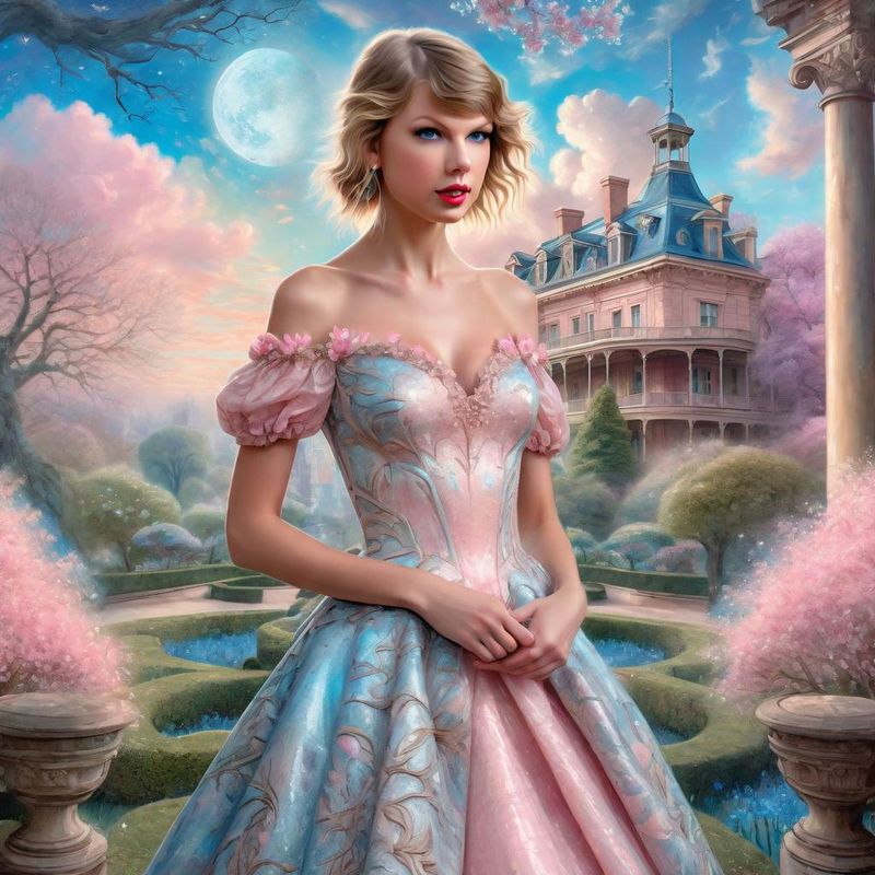 Taylor Swift Standing on a 18 century Palace garden 2.jpg