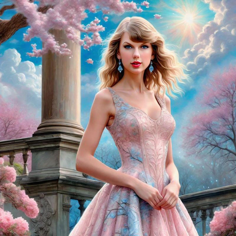 Taylor Swift Standing on a 18 century Palace garden 1.jpg