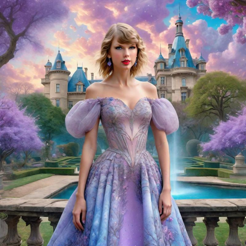 Taylor Swift Standing on a 18 century Palace garden 7.jpg