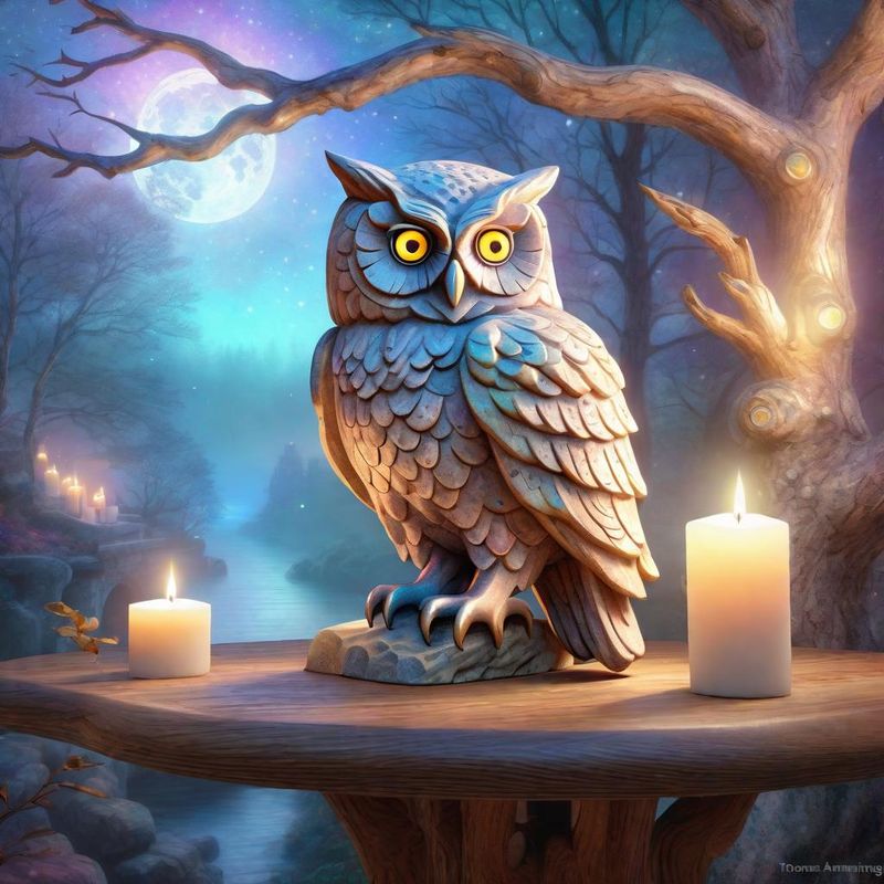stone owl on a branch on a wooden oak table 3.jpg