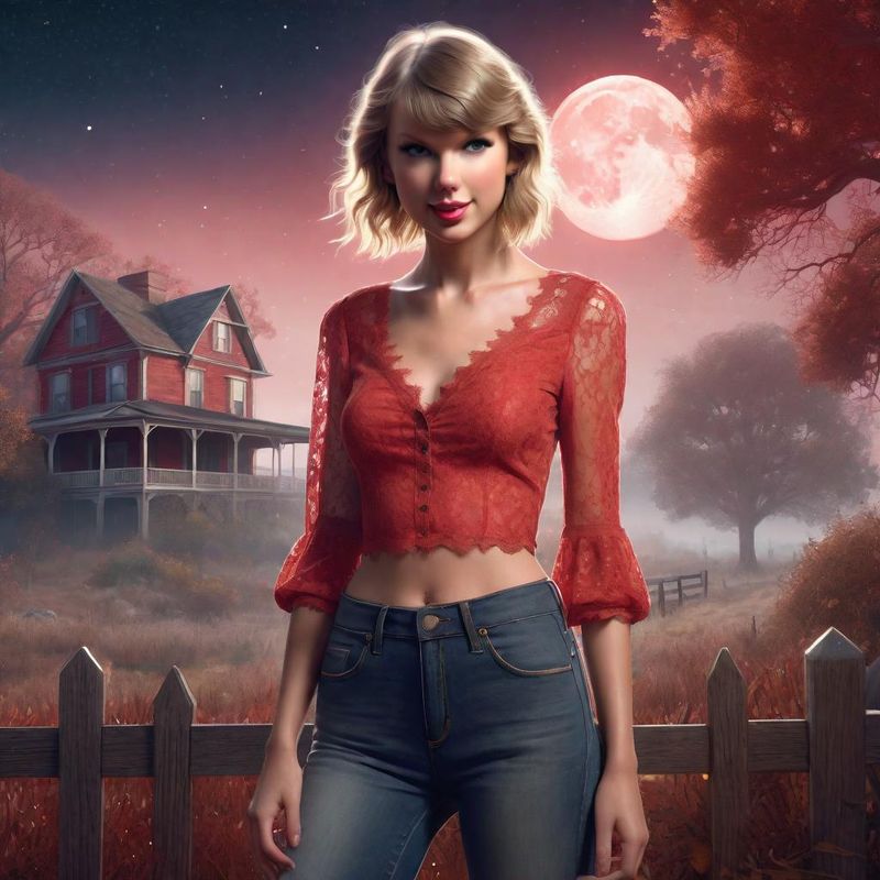 Taylor Swift in the Moonlight by an old House 5.jpg