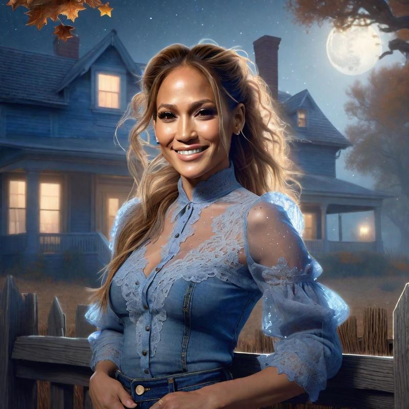 Jennifer Lopez in the Moonlight by an old house 5.jpg