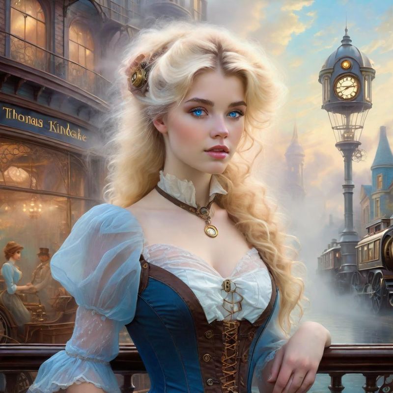 Sensual Young Women  in Belle Epoque clothes in a Steampunk world 3.jpg