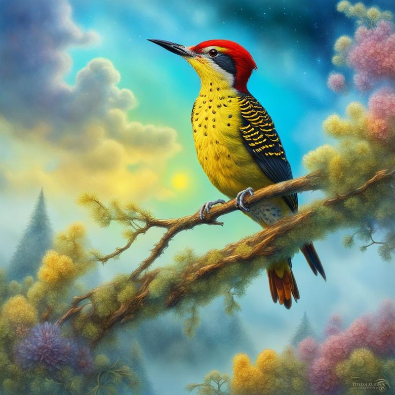 YELLOW-BROWED WOODPECKER on a branch - Summer 1.jpg